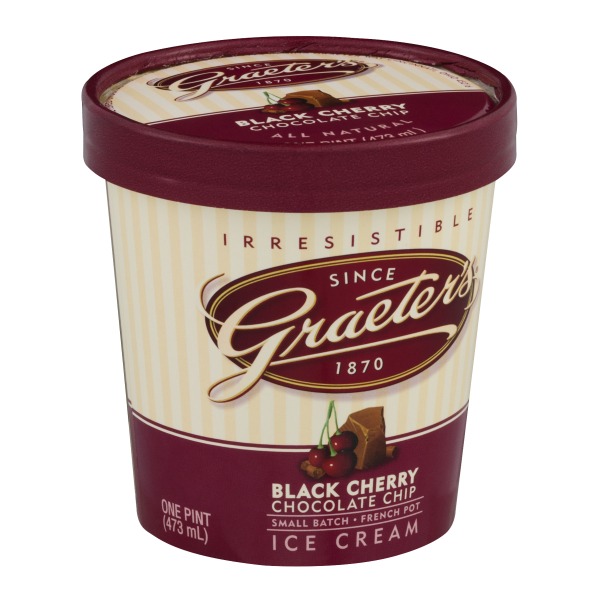 Graeter's Black Cherry Chocolate Chip Ice Cream