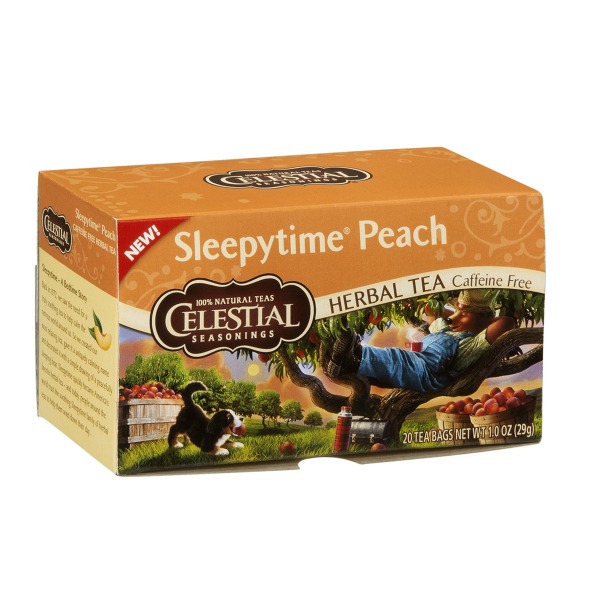 Celestial Seasonings Caffeine Free Sleepytime Peach Herbal Tea from