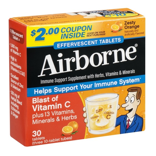 Airborne Orange Effervescent Tablets