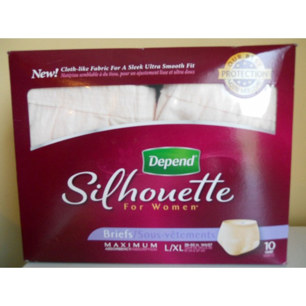 Depend silhouette for women briefs l xl from safeway instacart