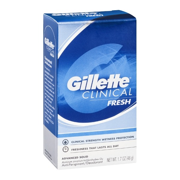 Gillette Clinical Fresh Advanced Solid Anti Perspirant/Deodorant from