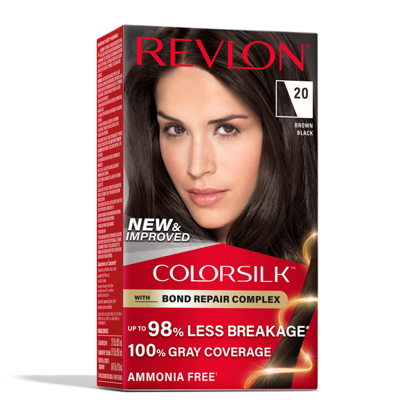 Revlon ColorSilk Permanent Hair Color - 20 Brown Black - 1 each