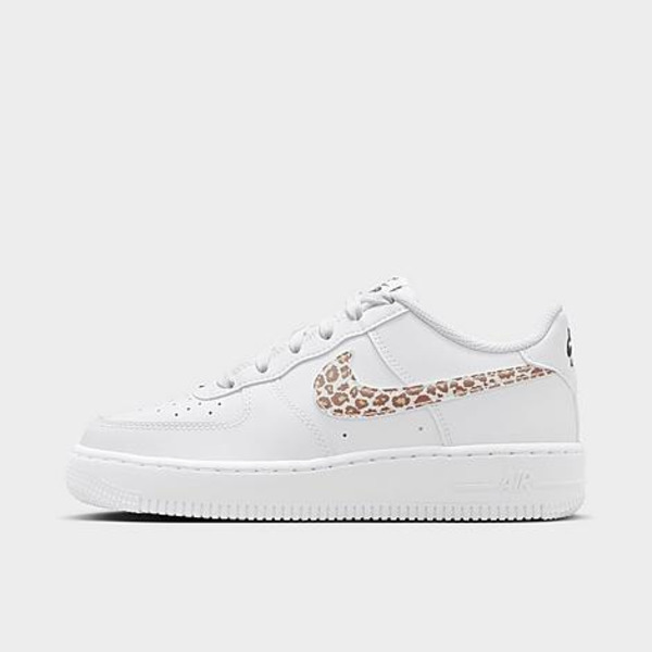 Nike Girls' Air Force 1 Low CH Grade School Shoe, Size 6.5 - White/Black