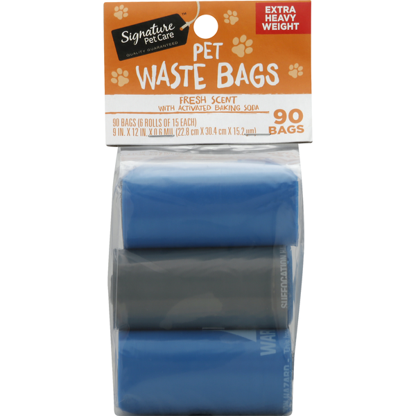 Signature Pet Pet Waste Bags, Fresh Scent