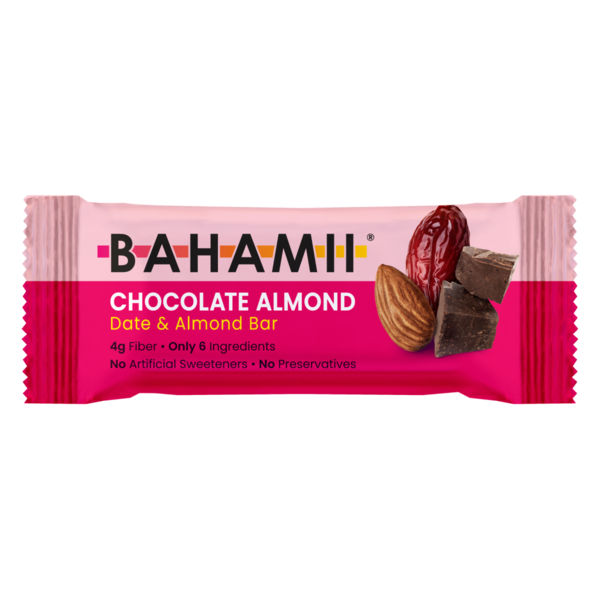 Bahamii Chocolate Almond Date & Almond Bar Same-Day Delivery or