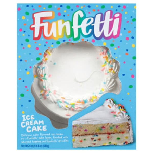 Funfetti Ice Cream Cake, Bursting with Sprinkles, Serves 8, 24 fl oz