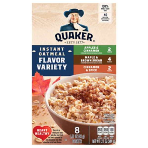 Quaker Instant Oatmeal, Flavor Variety - Pack
