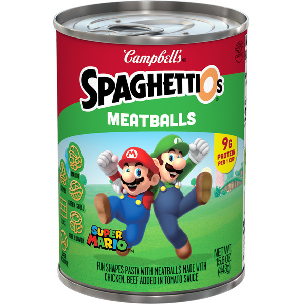 mabo12缶 Campbell's SpaghettiOs Super Mario Bros Canned Pasta with