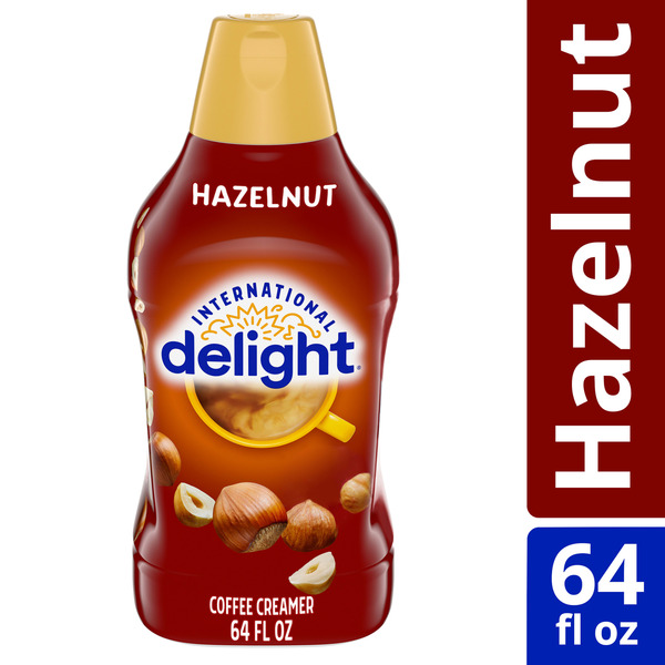 International Delight Coffee Creamer, Hazelnut, Refrigerated Flavored Creamer, 64 FL OZ Bottle