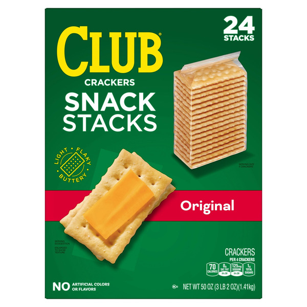 Keebler Club Snack Stack Crackers, 50 oz