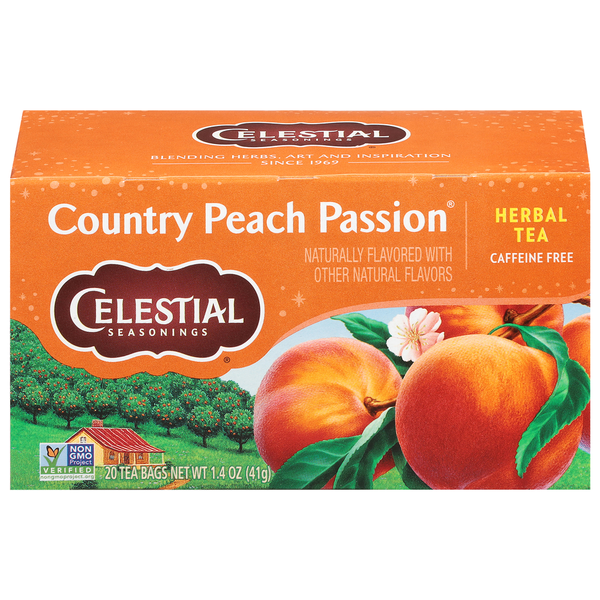 Celestial Seasonings Caffeine Free Tea Bags Country Peach Passion