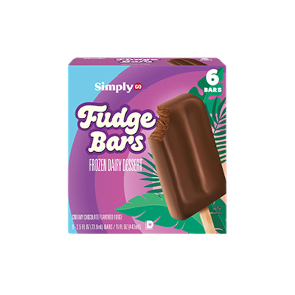 Simply GO Fudge Frozen Dairy Dessert Bars