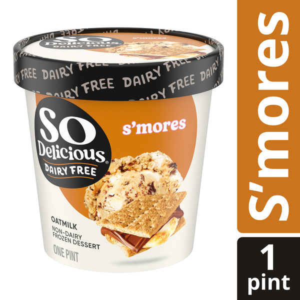 So Delicious Oat Milk Frozen Dessert, S'mores, Dairy Free, Vegan
