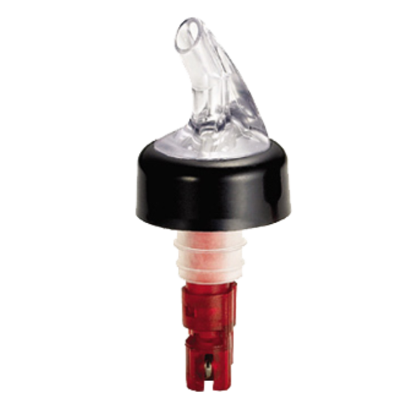 TableCraft - #4246A Proper Pour Measured Pourer 1 oz Clear with Red Dip Tube, 1 CT