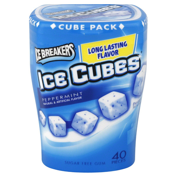 Ice Breakers - Peppermint Gum Cubes - 4ct