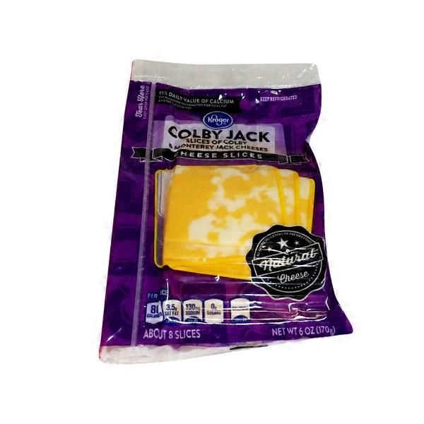 Kroger All Natural Colby Jack Cheese Slices (6 oz) from Kroger Instacart