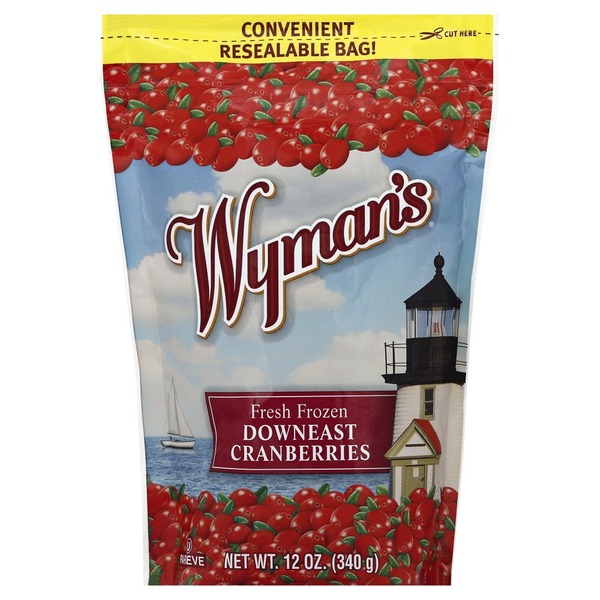 Wyman's Cranberries, Down East, Fresh Frozen (12 oz) Instacart