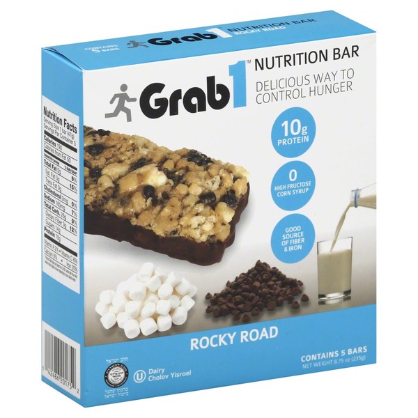 Grab 1 Nutrition Bar, Rocky Road, Box (5 ct) Instacart