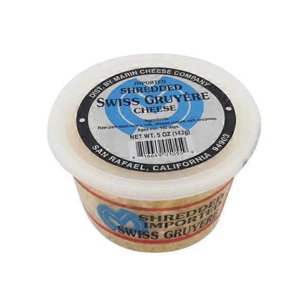 Marin Cheese Company Shredded Swiss Gruyere Cheese