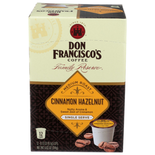 Don Francisco's Cinnamon Hazelnut Sngle Serve Coffee Same-Day