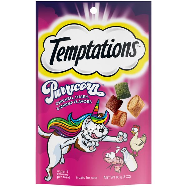 TEMPTATIONS Limited Edition Crunchy & Soft Cat Treats Chicken Dairy & Shrimp