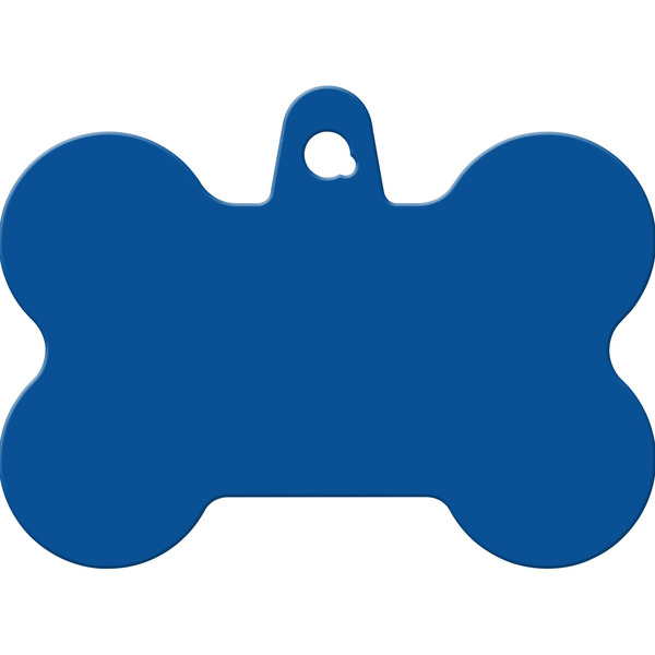 Tag Works Aluminum Bone Shaped ID Tag - Blue