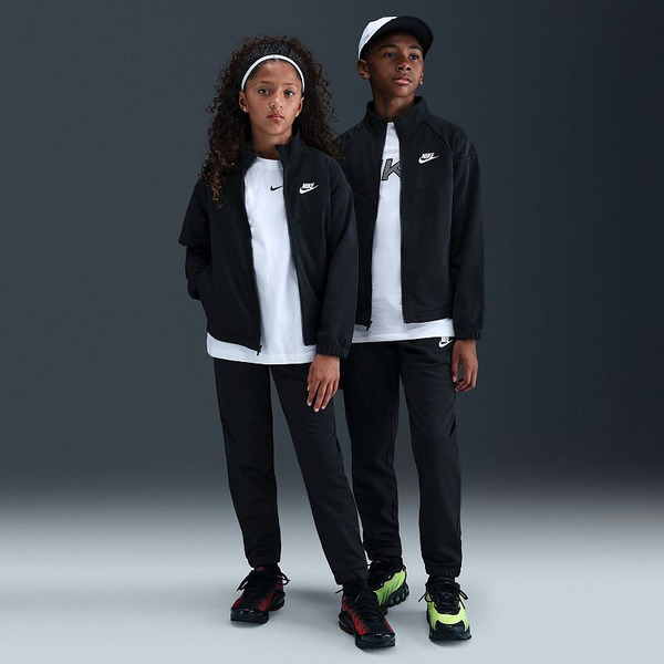 Nike Dri-FIT Full-Zip Tracksuit, L - Black/Black