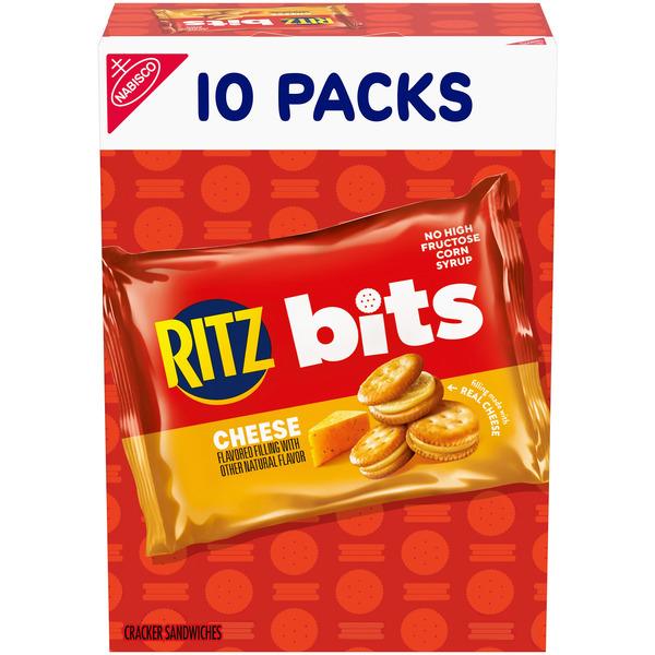 Ritz Bits Cheese Cracker Sandwiches Snack Packs Same-Day Delivery