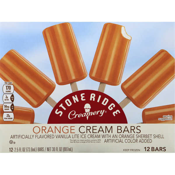 Stone Ridge Creamery Cream Bars, Orange Same-Day Delivery or