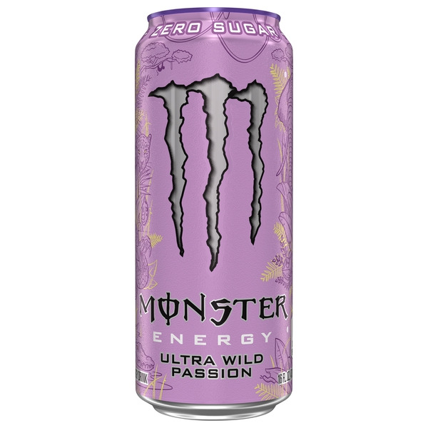 ナウガモンスター　Sサイズ　パープル Monster Zero Sugar Ultra Wild Passion Energy Drink Same-Day