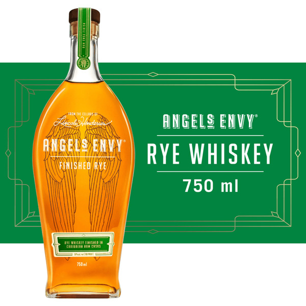 Angel's Envy Finished Rye Whiskey Finished In Caribbean Rum Casks
