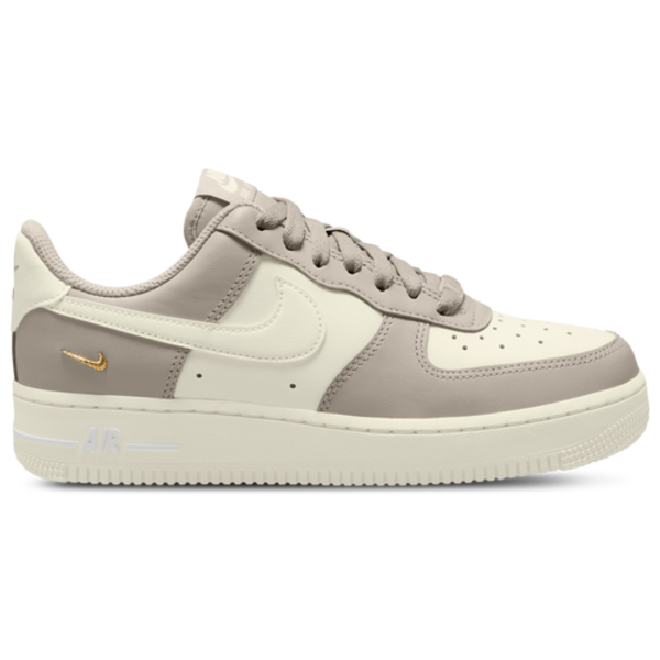 Nike Women's Air Force 1 '07 Low Basketball Shoes, Size 7.5 - Tan/Gold/White