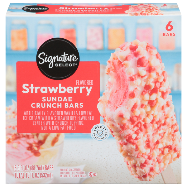 Signature SELECT Sundae Crunch Bars, Strawberry Flavored