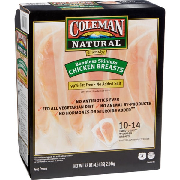 Coleman Natural Foods Boneless Breasts (4.5 lb) from Costco Instacart