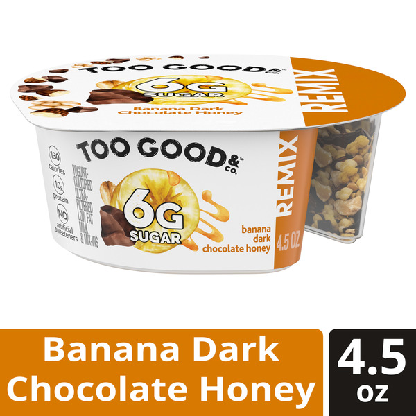 Too Good & Co. REMIX Banana Flavored Low Fat Yogurt-Cultured Ultra