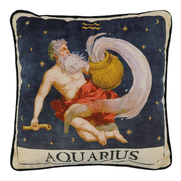 Ashland Aquarius Zodiac Throw Pillow