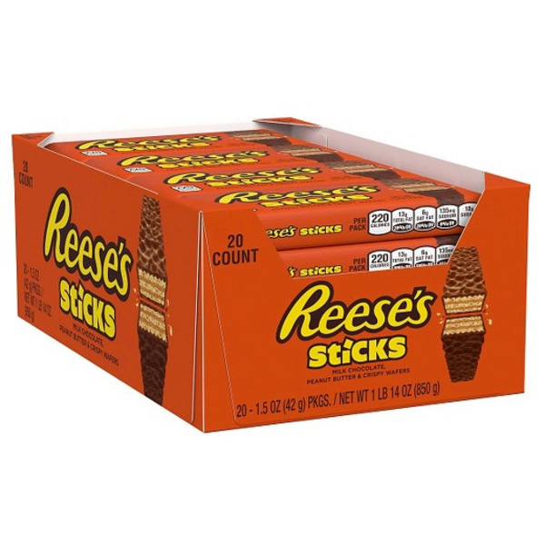 Reese's - Wafer Stick Bars - 1.5 oz/20 ct