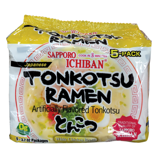 Sapporo Tonkotsu Ramen, Japanese, White Chicken Broth, 5 Pack Same