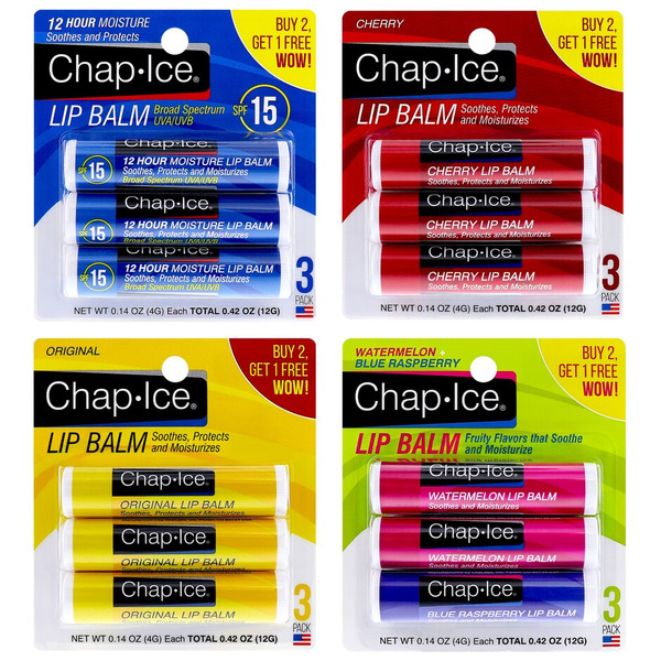 Ora Labs Chap-Ice SPF 4 Lip Balms - Cherry Cereza Same-Day