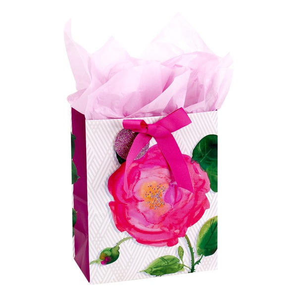 Pink Roses Medium Gift Bag