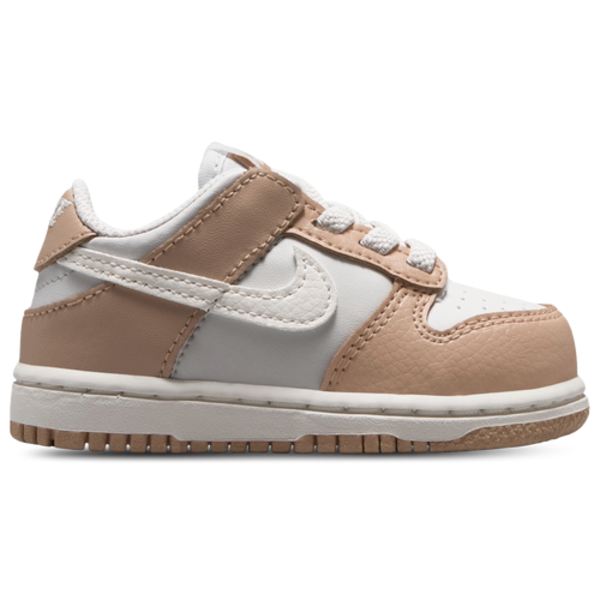Nike Dunk Low Boys' Toddler Basketball Shoe, Size 5 - White/Silver