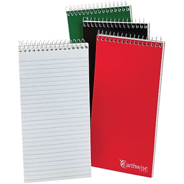 Ampad 8" x 4" White Pitman Ruled Reporter's Notebook