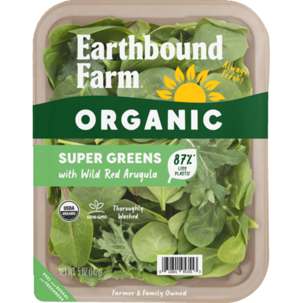 Earthbound Farm Organic Super Green With Wild Red Arugula Fiber