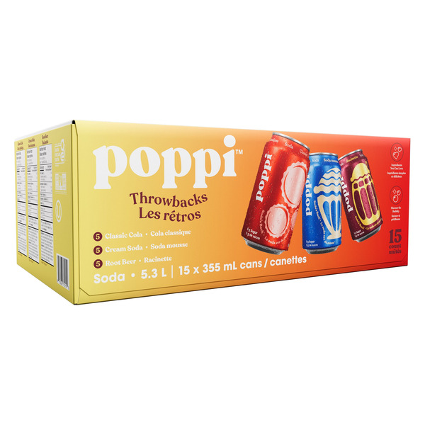 poppi Throwbacks Soda Variety Pack