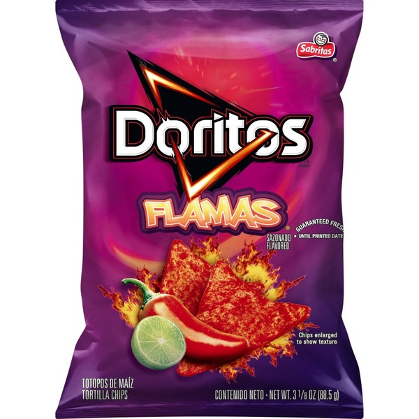 reduced fat doritos flamas