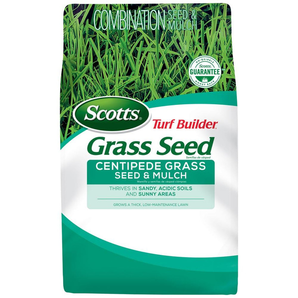 Scotts Turf Builder 5 Lbs. Grass Seed Centipede Grass Seed & Mulch Grows A Thick, Low-maintenance Lawn