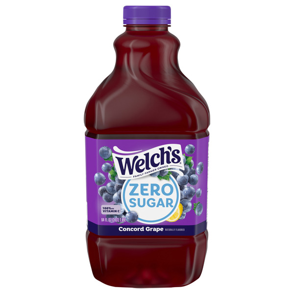 Welch's Concord Grape Zero Sugar Drink, 64 fl oz Bottle Same-Day