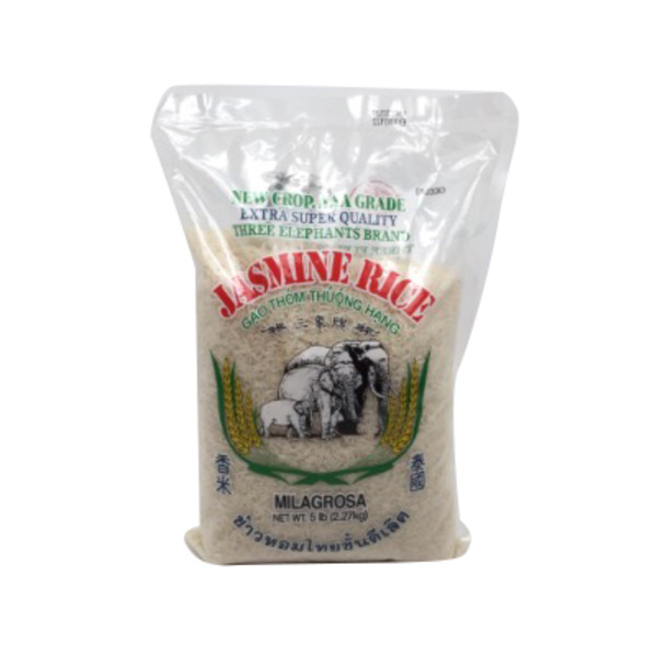 Three Elephant Jasmine Rice, Milagrosa