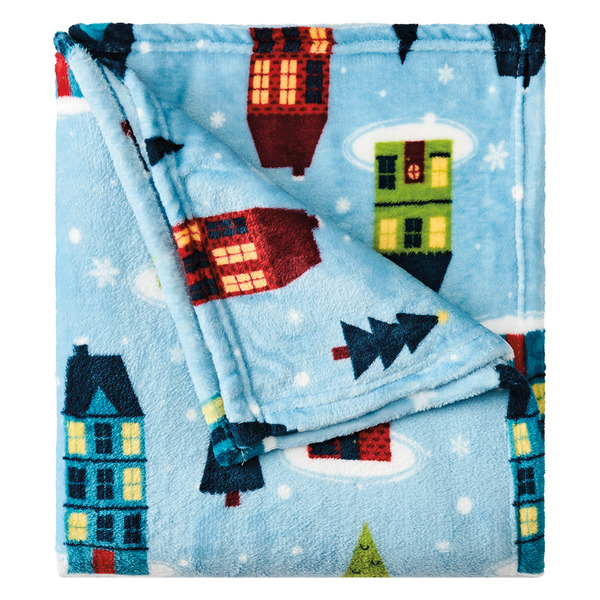ALDI Merry Moments Houses Holiday Throw Blanket SameDay Delivery or Pickup Instacart