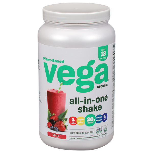 Vega Organic All-In-One Berry Nutritional Shake Same-Day Delivery